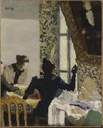 Edouard Vuillard L'Aiguillee Sweden oil painting artist